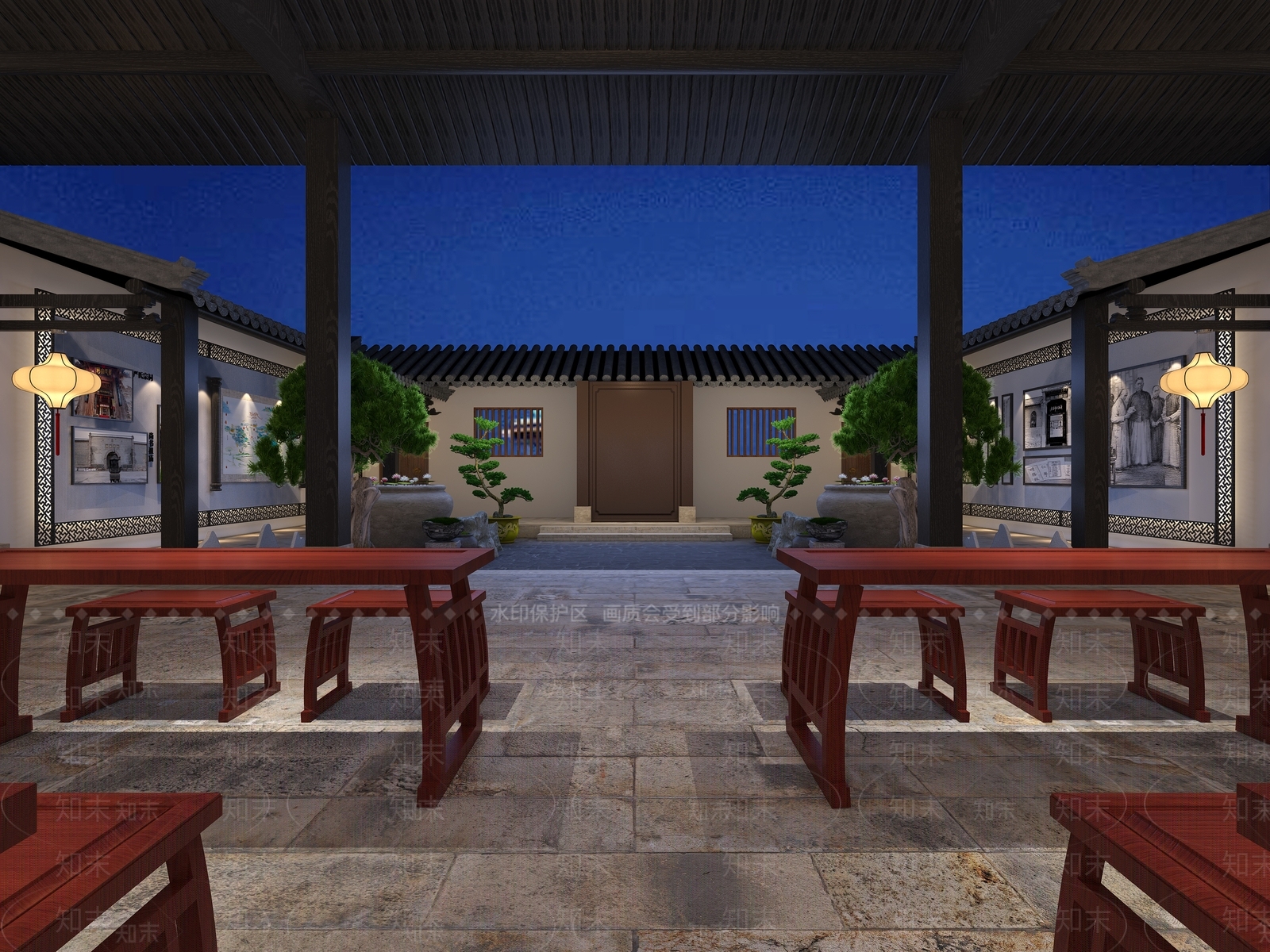 中式严复故居3D模型下载【ID:579721445】