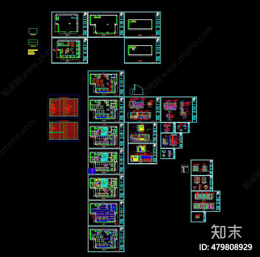 牛排馆cad施工图下载【ID:479808929】