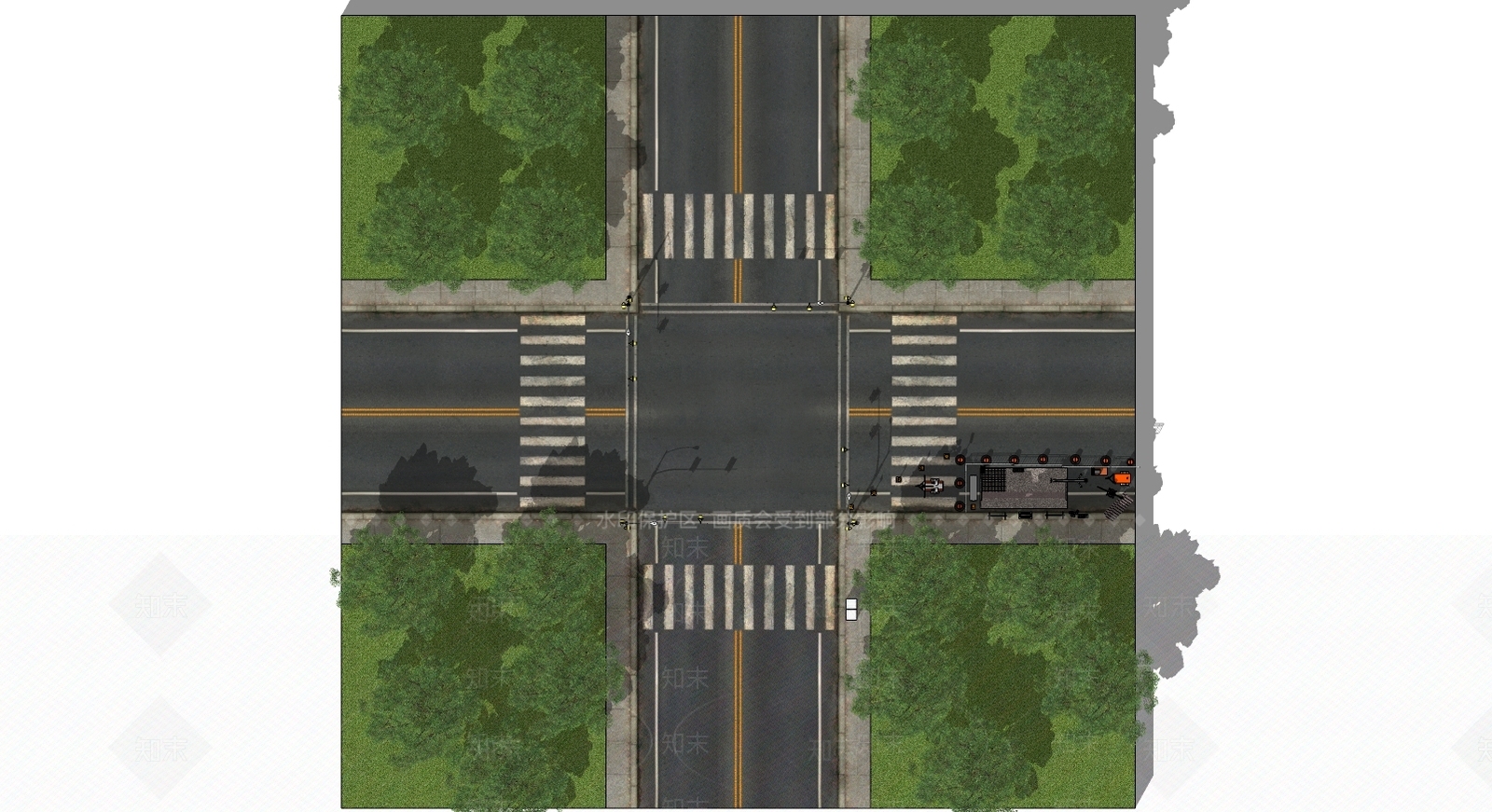 现代道路SU模型下载【ID:979808747】