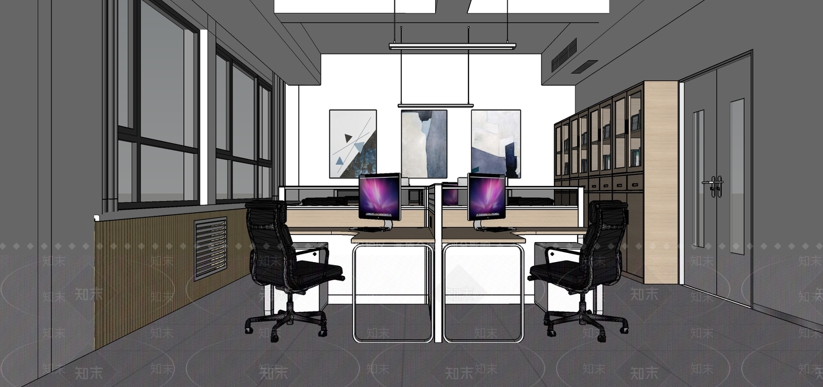现代学校SU模型下载【ID:579827354】