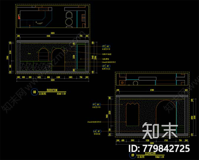 LTW-猫咪店cad施工图下载【ID:779842725】