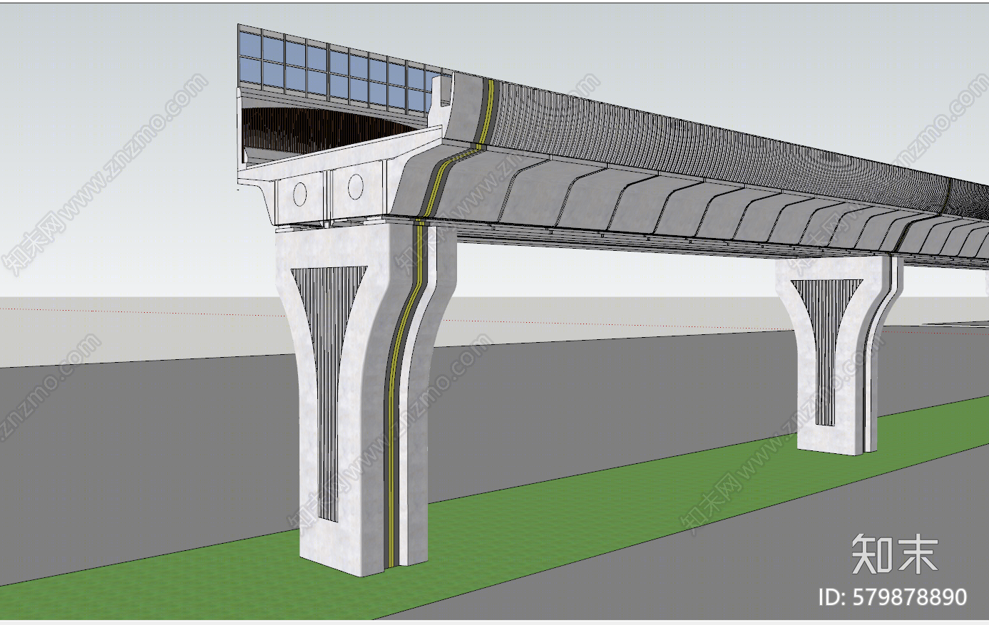 现代道路SU模型下载【ID:579878890】