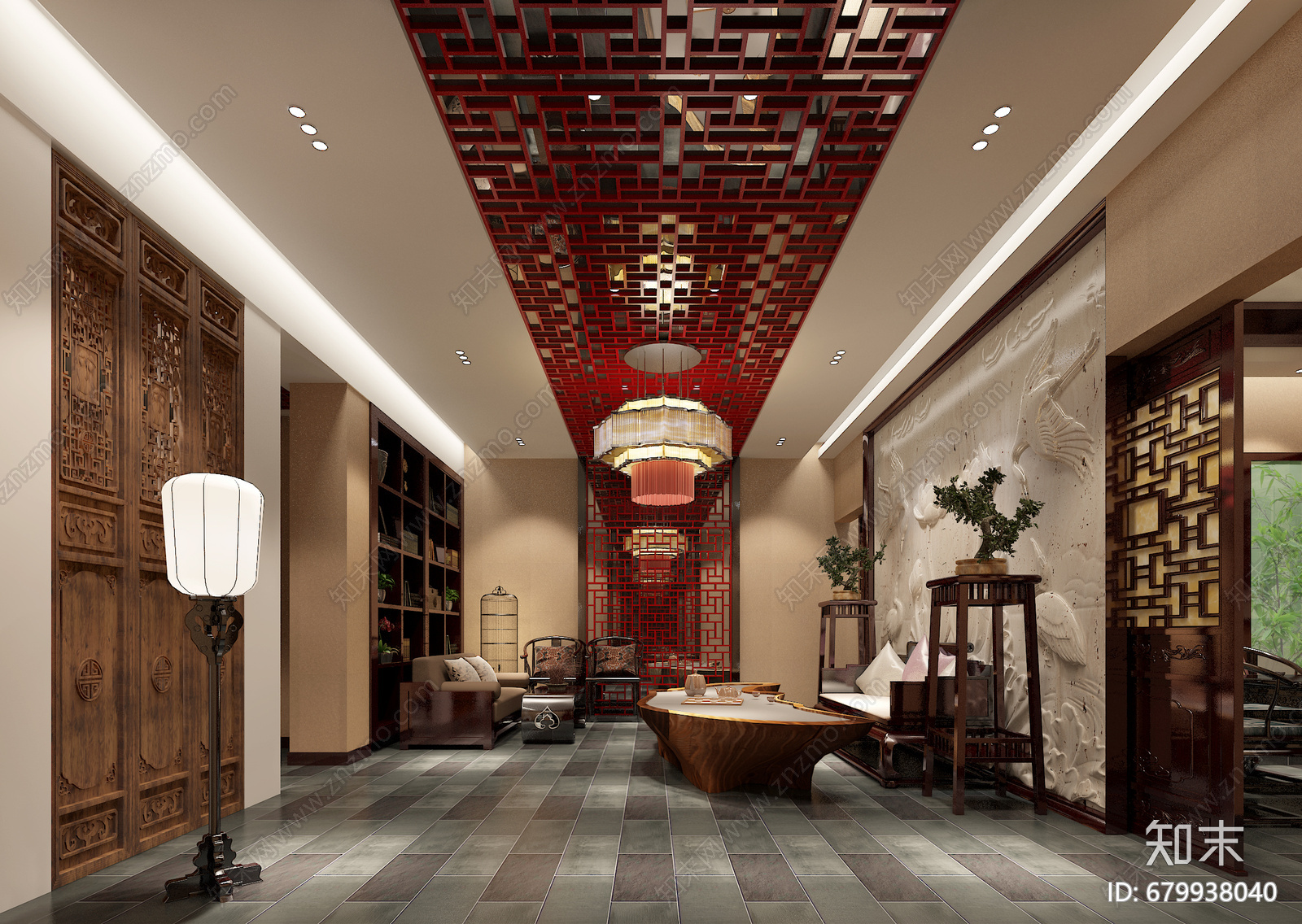 中式会所cad施工图下载【ID:679938040】
