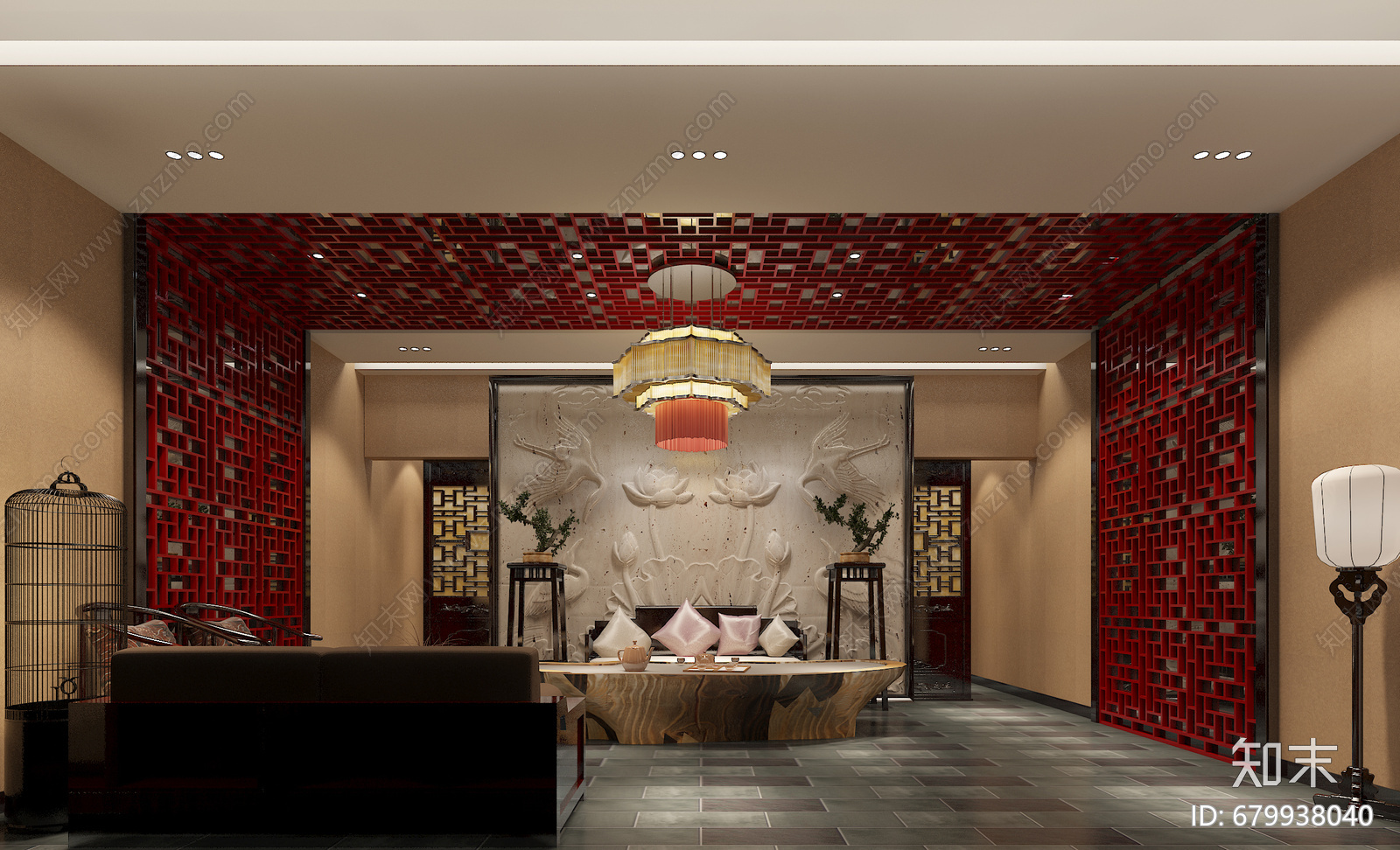 中式会所cad施工图下载【ID:679938040】