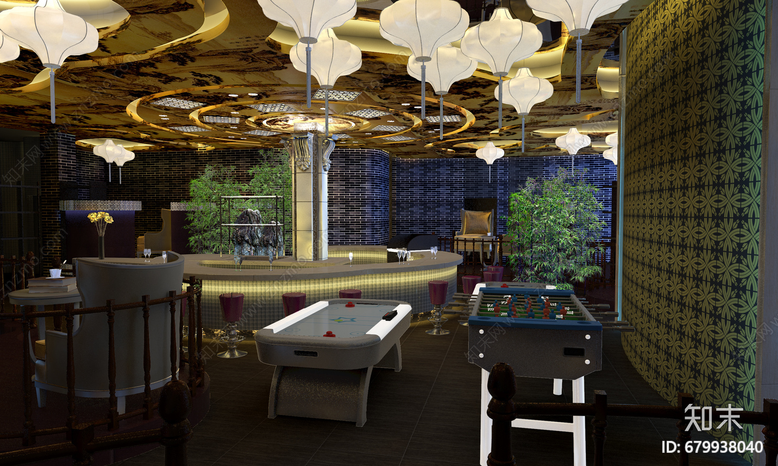 中式会所cad施工图下载【ID:679938040】