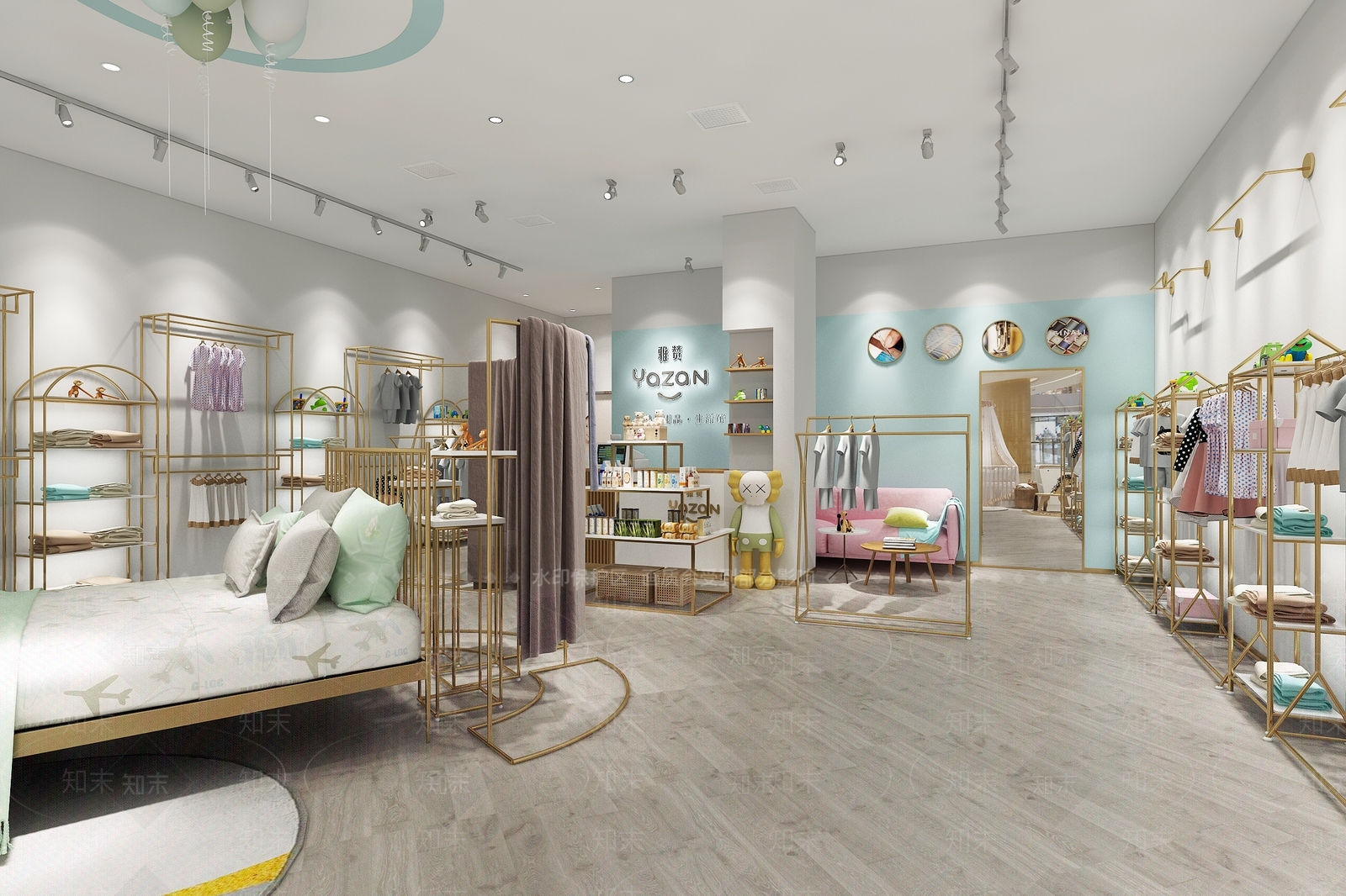 现代服装店3D模型下载【ID:279930965】