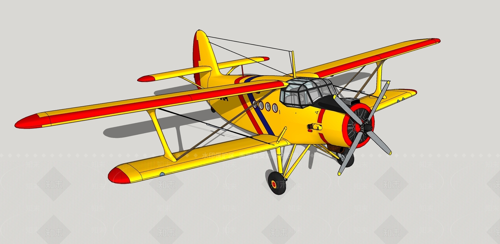 现代航空SU模型下载【ID:879982577】