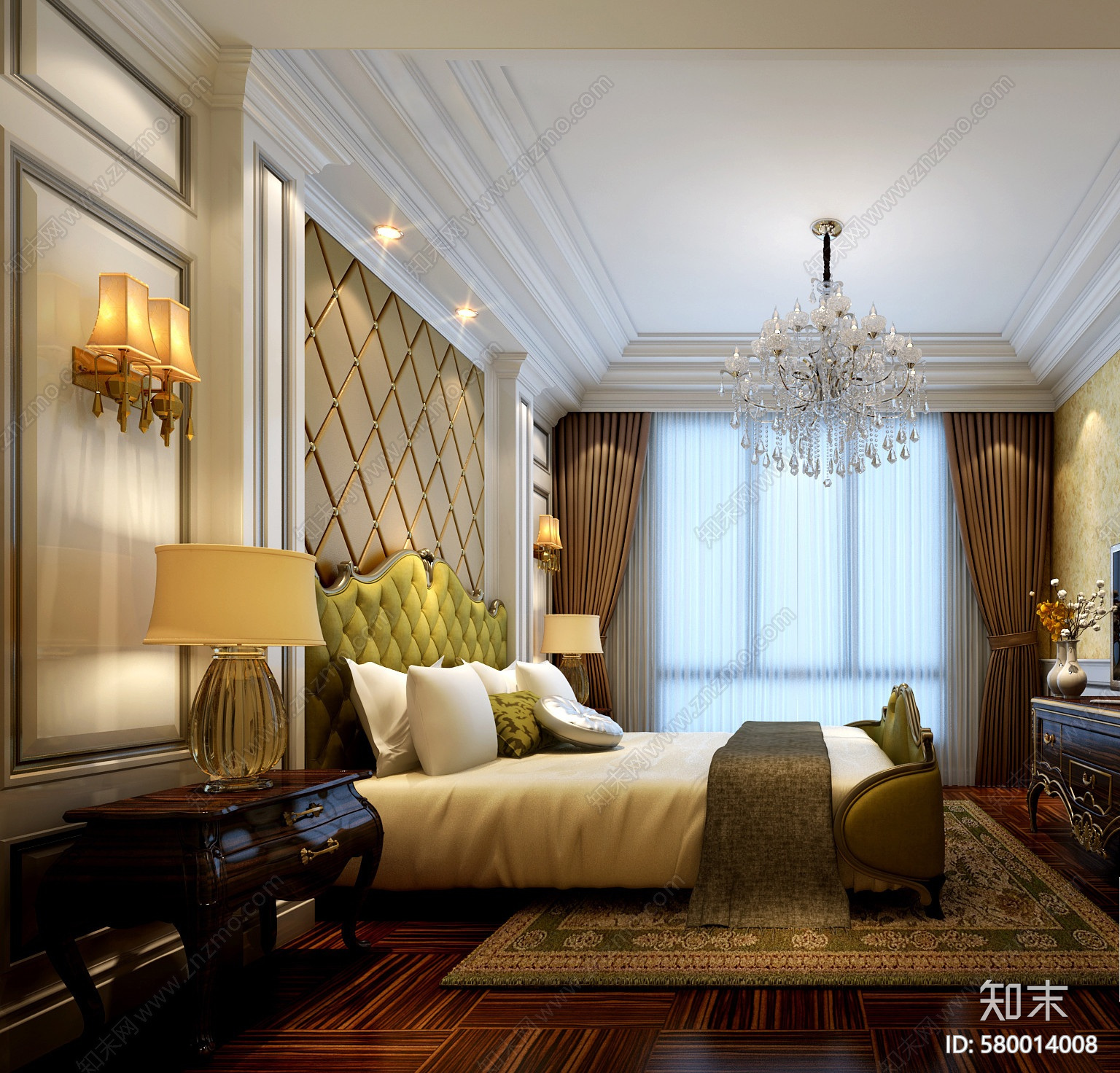 美式全套家装cad施工图下载【ID:580014008】