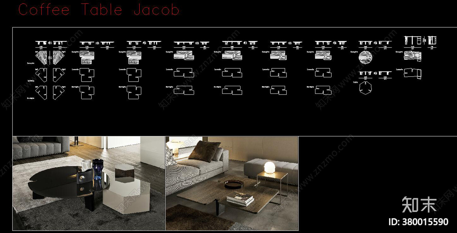现代家具CADcad施工图下载【ID:380015590】