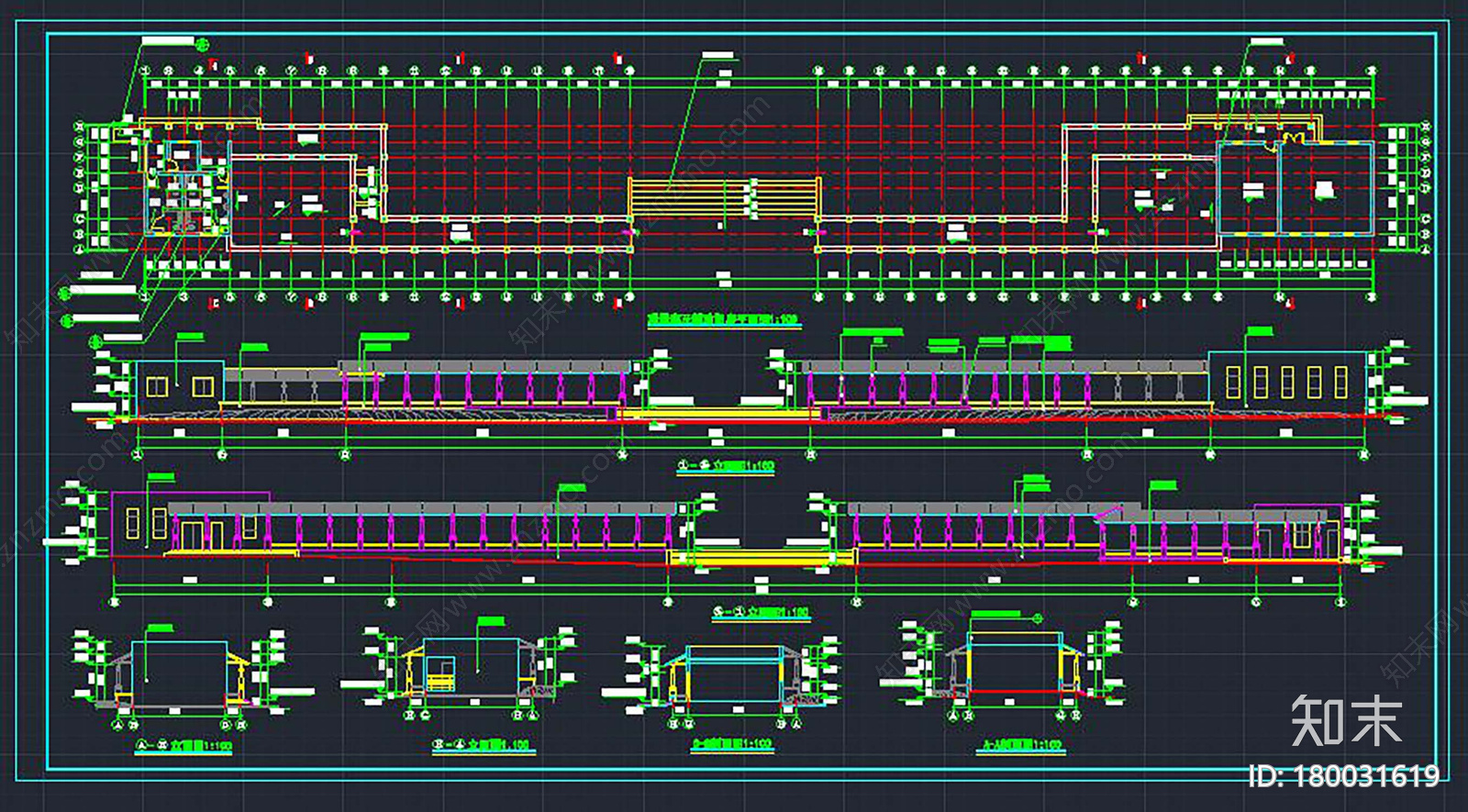 亭廊大样图施工图下载【ID:180031619】