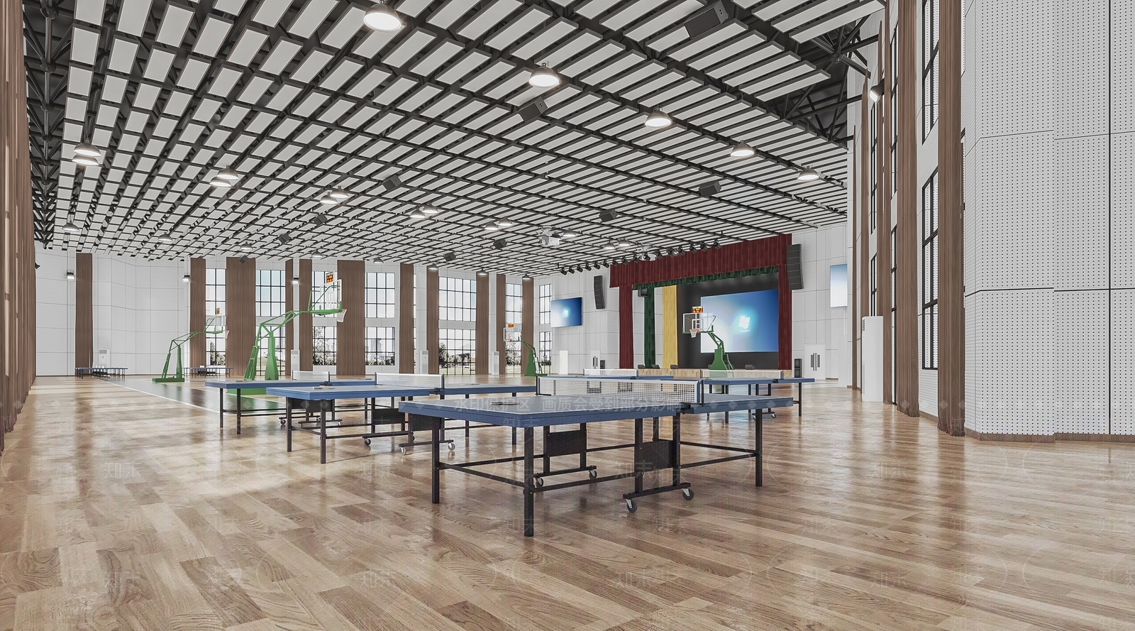 现代体育馆3D模型下载【ID:380511828】