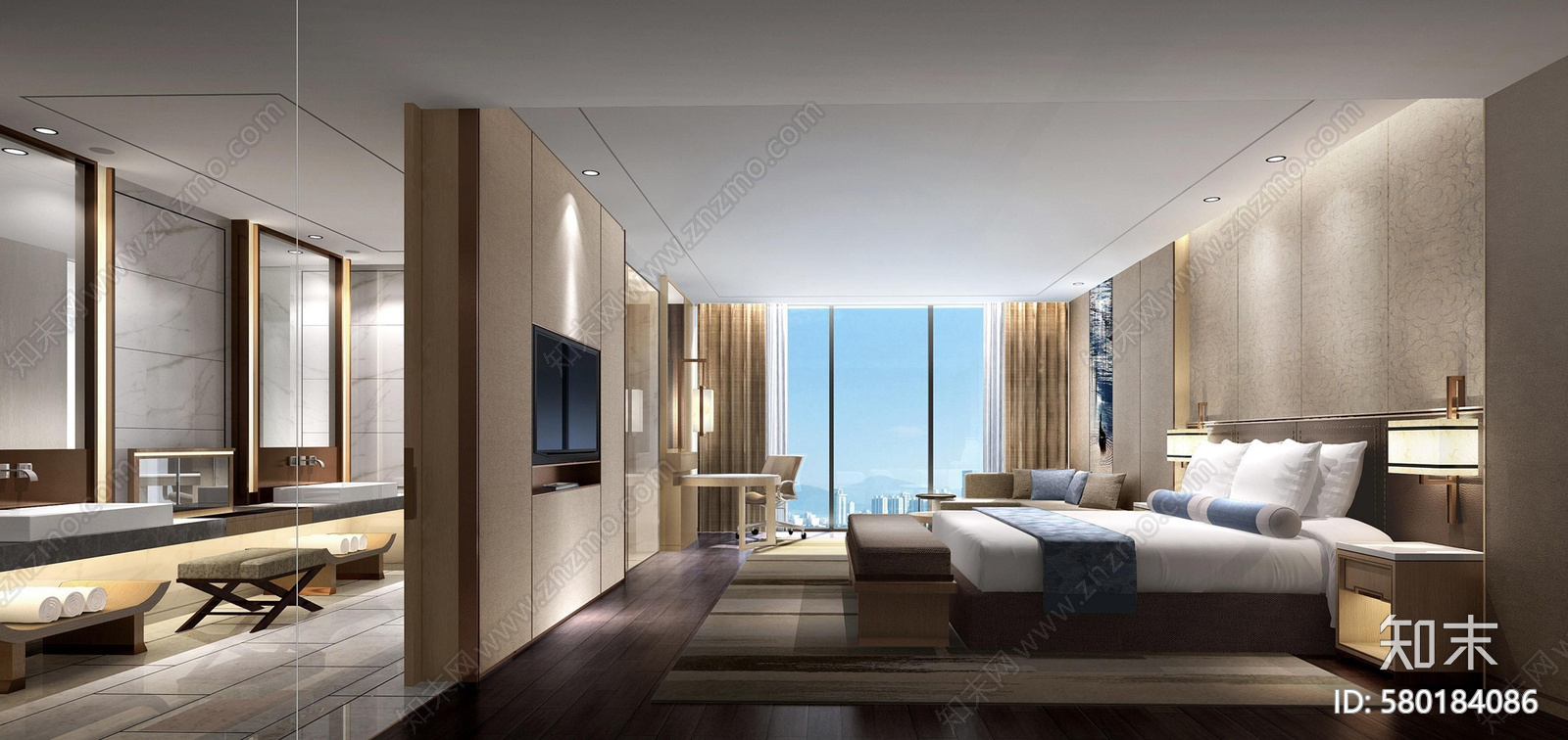 长沙三景华御样板房cad施工图下载【ID:580184086】