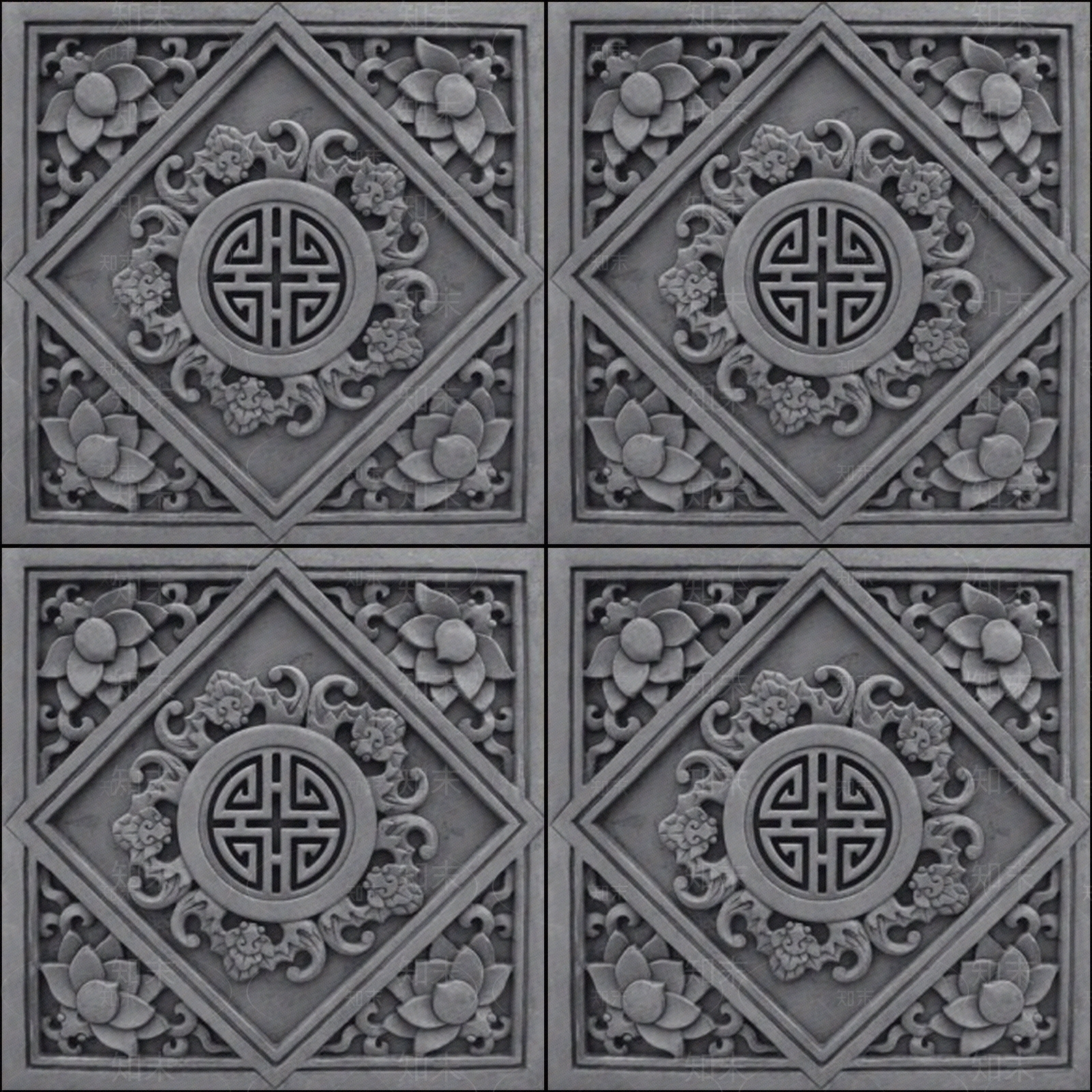 中式仿古砖贴图下载【ID:580356717】