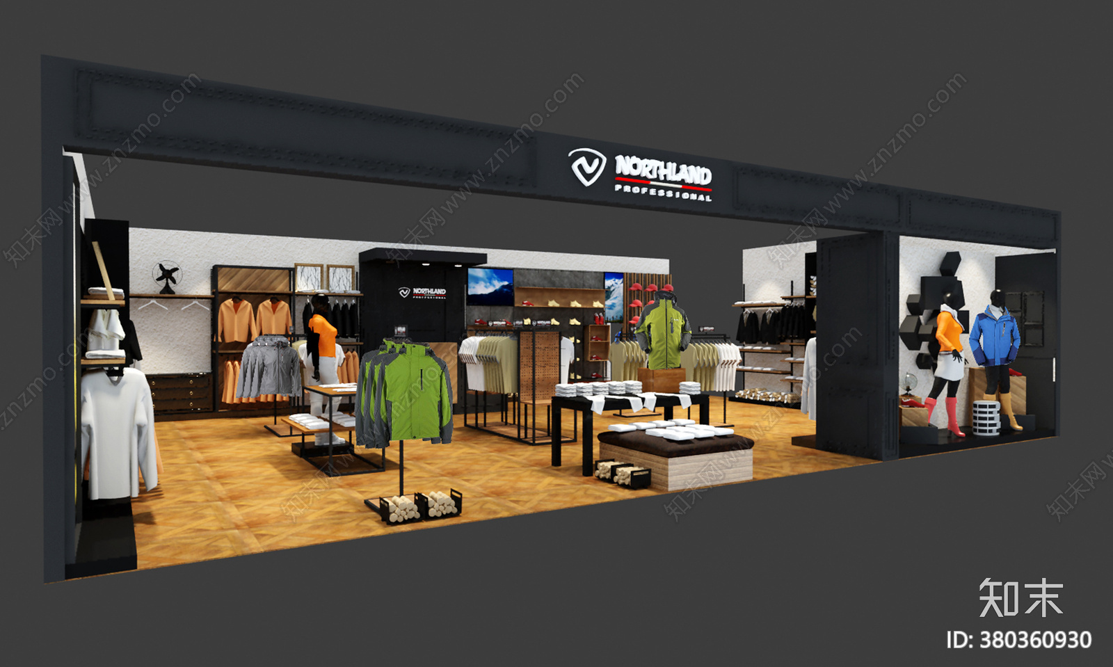 运动品牌专卖店cad施工图下载【ID:380360930】