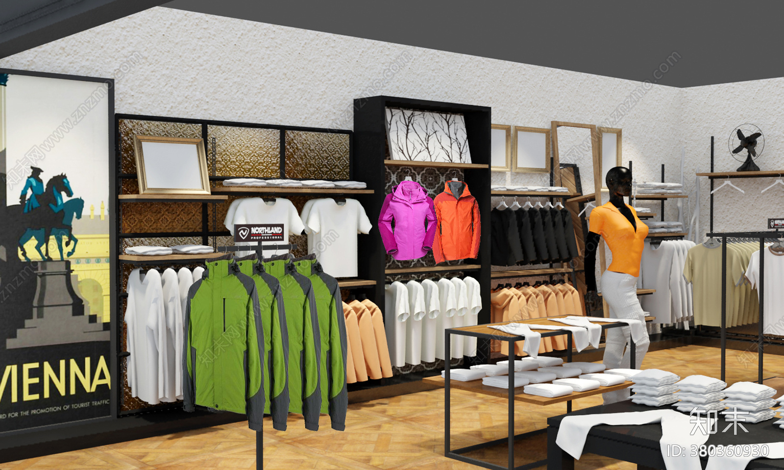 运动品牌专卖店cad施工图下载【ID:380360930】