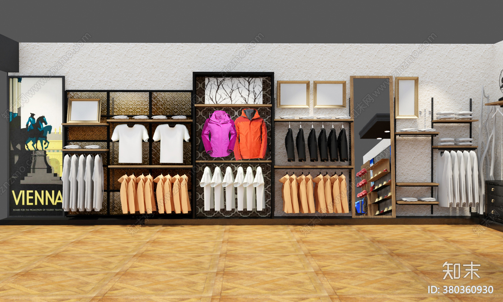 运动品牌专卖店cad施工图下载【ID:380360930】