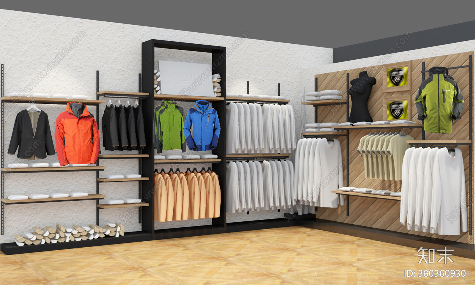 运动品牌专卖店cad施工图下载【ID:380360930】