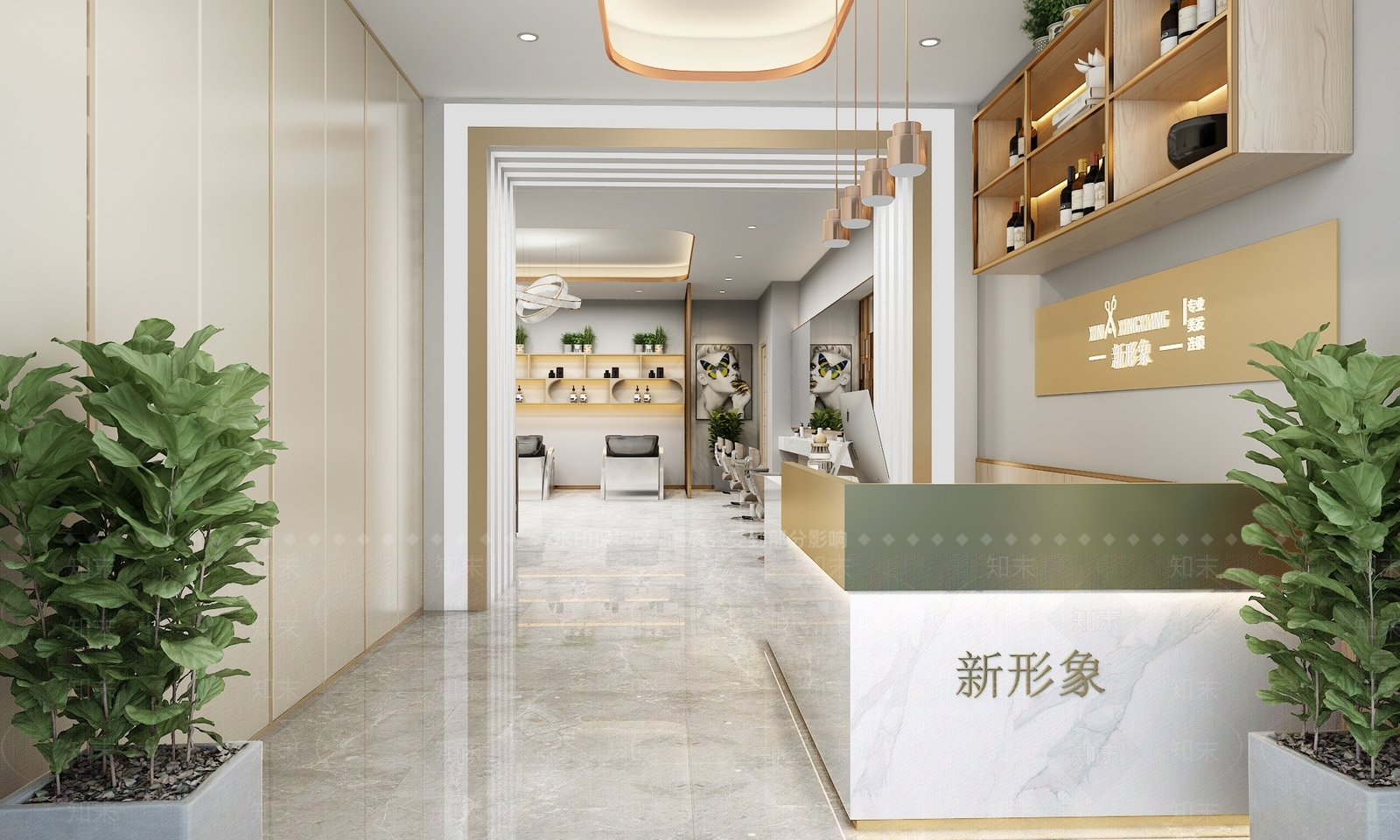 现代理发店3D模型下载【ID:380371446】