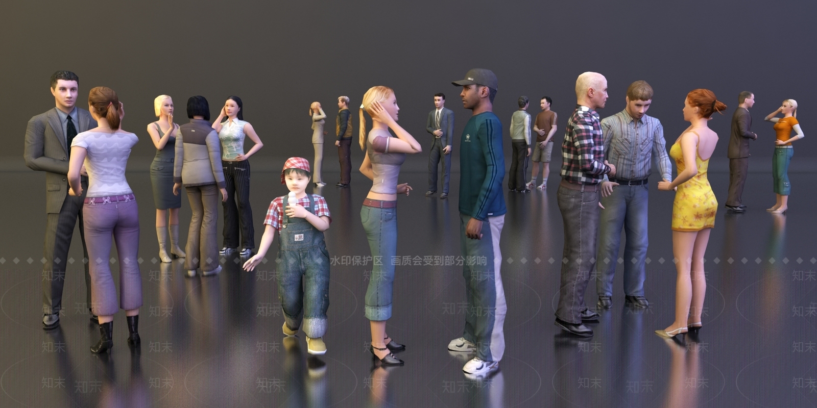 现代人物3D模型下载【ID:780385189】
