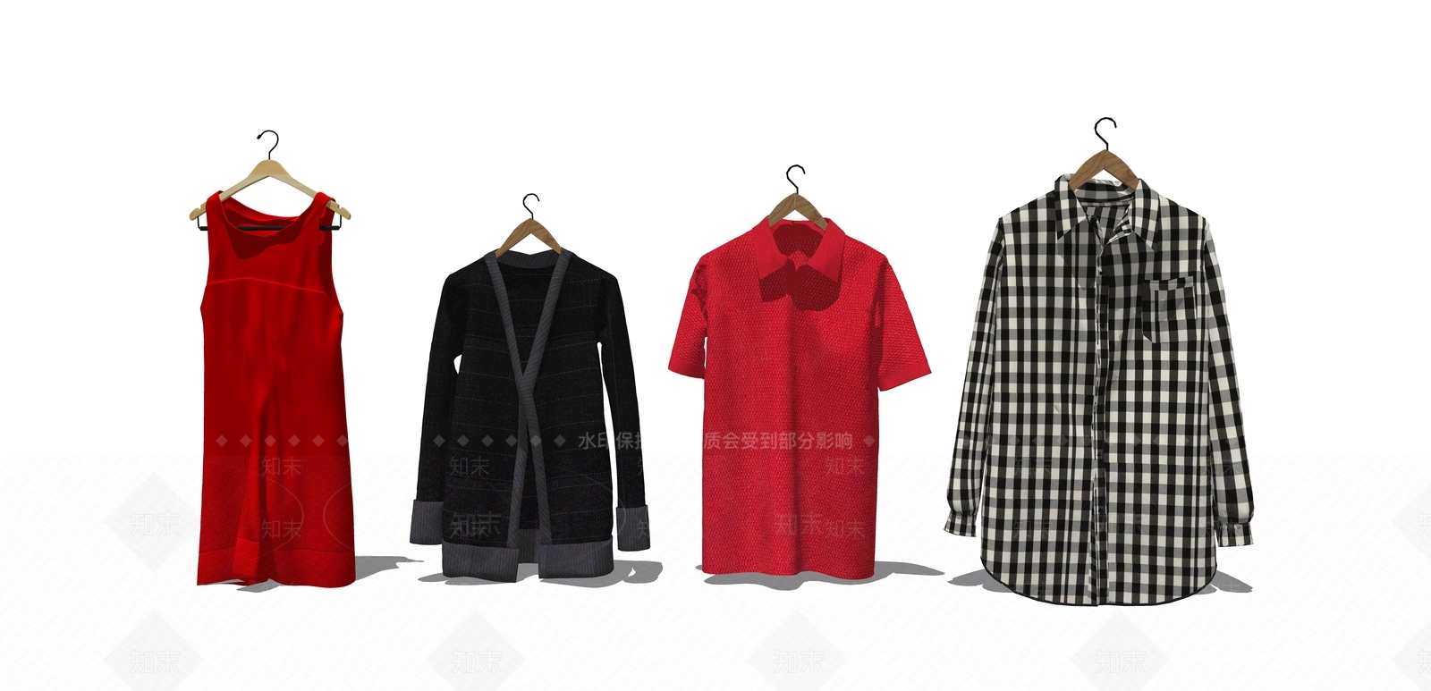 现代服装SU模型下载【ID:980391761】