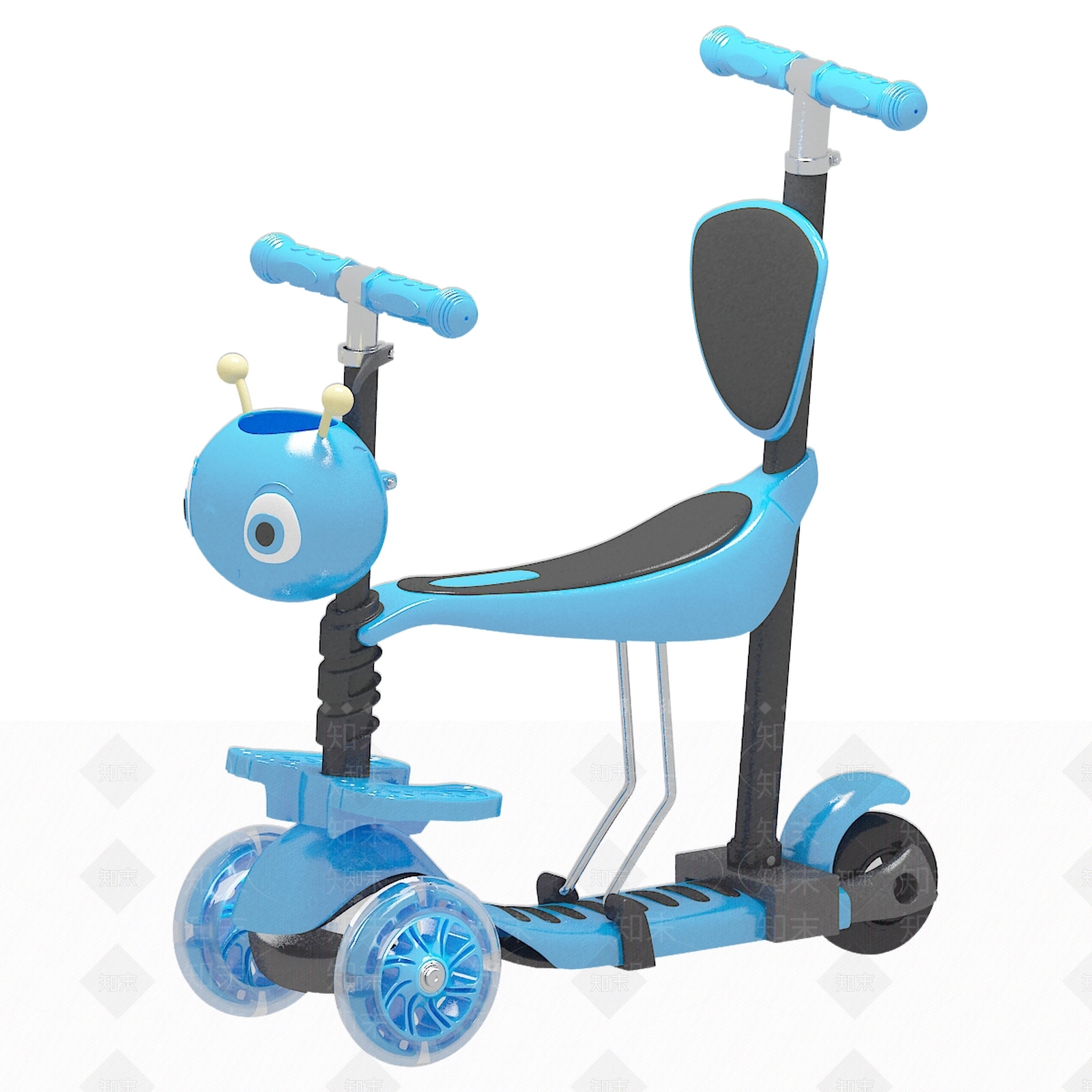 现代儿童车3D模型下载【ID:980419145】