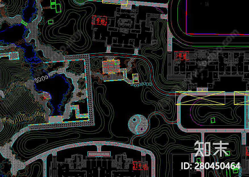 参照总平面cad施工图下载【ID:280450464】