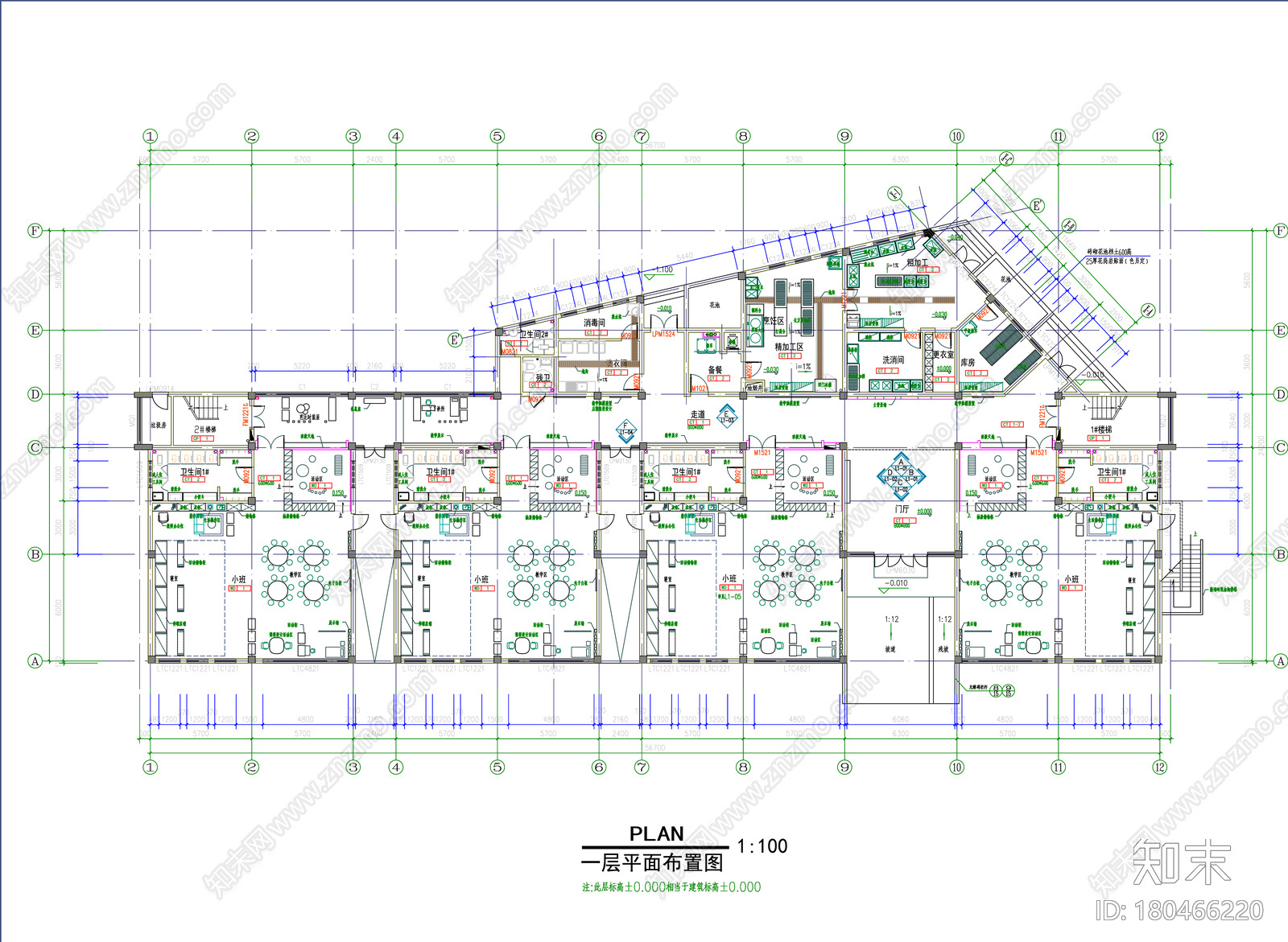 蓓蕾园区cad施工图下载【ID:180466220】