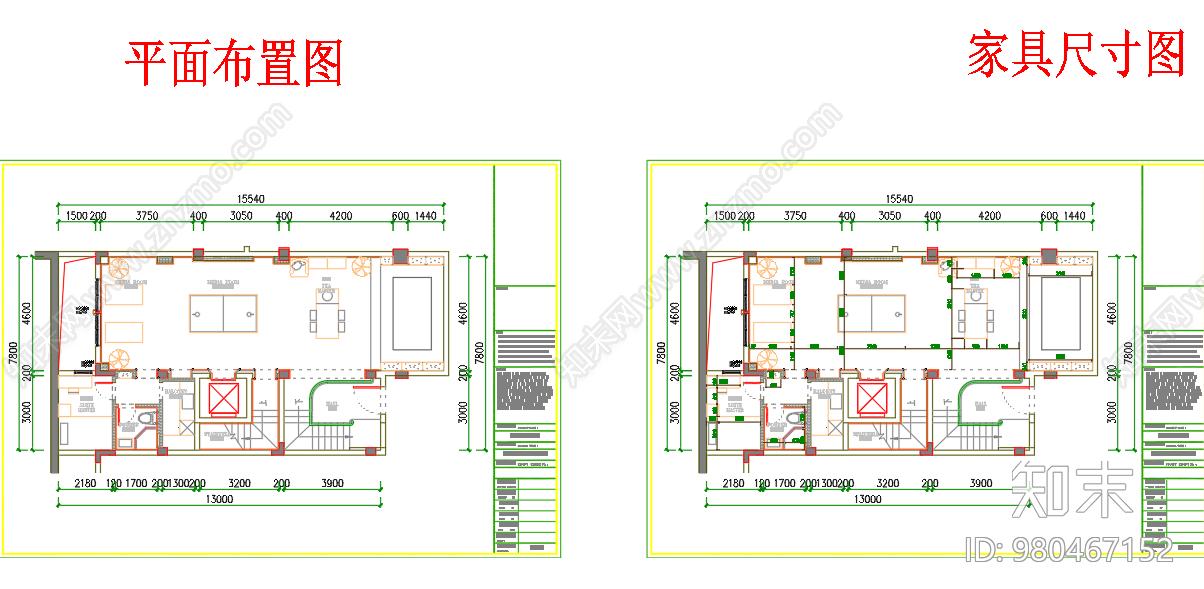 别墅整体方案cad施工图下载【ID:980467152】