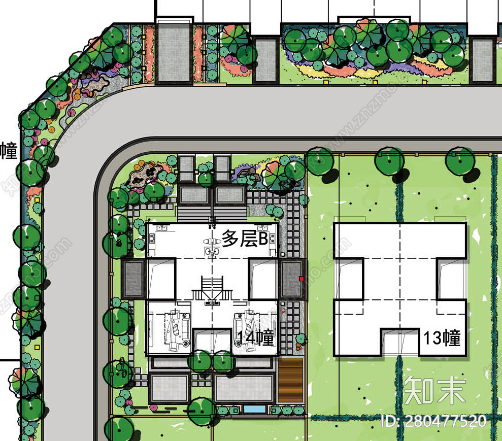 新中式别墅展示区施工套图cad施工图下载【ID:280477520】