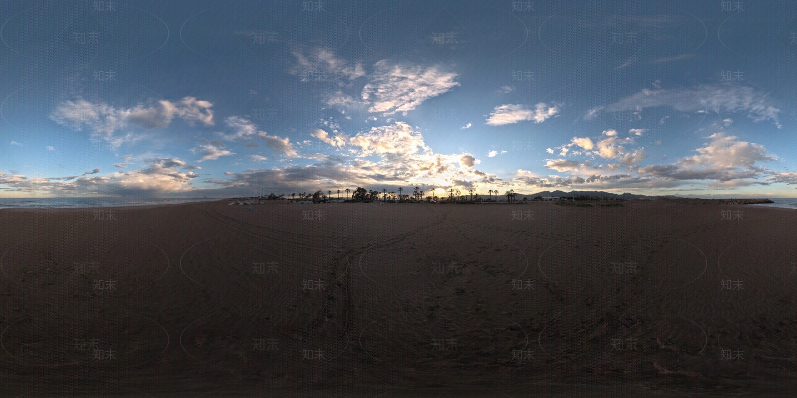 HDR无缝天空贴图下载【ID:180489900】