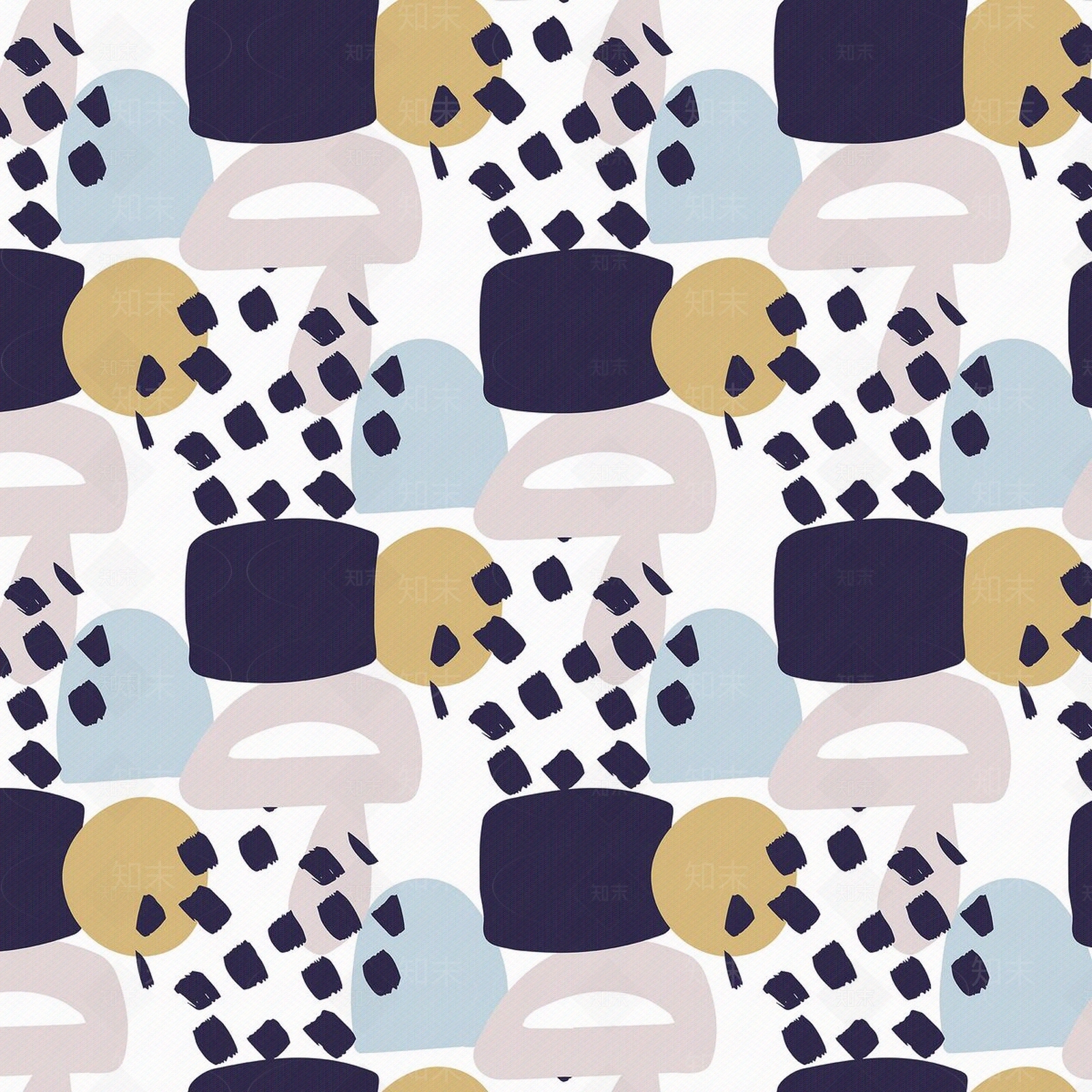 涂鸦几何色块壁纸贴图下载【ID:980513436】