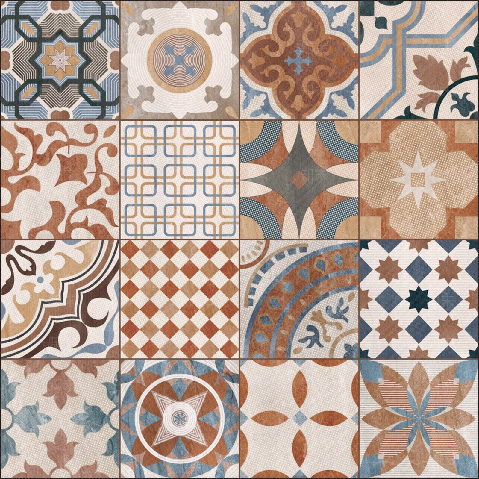 美式仿古砖贴图下载【ID:780523293】