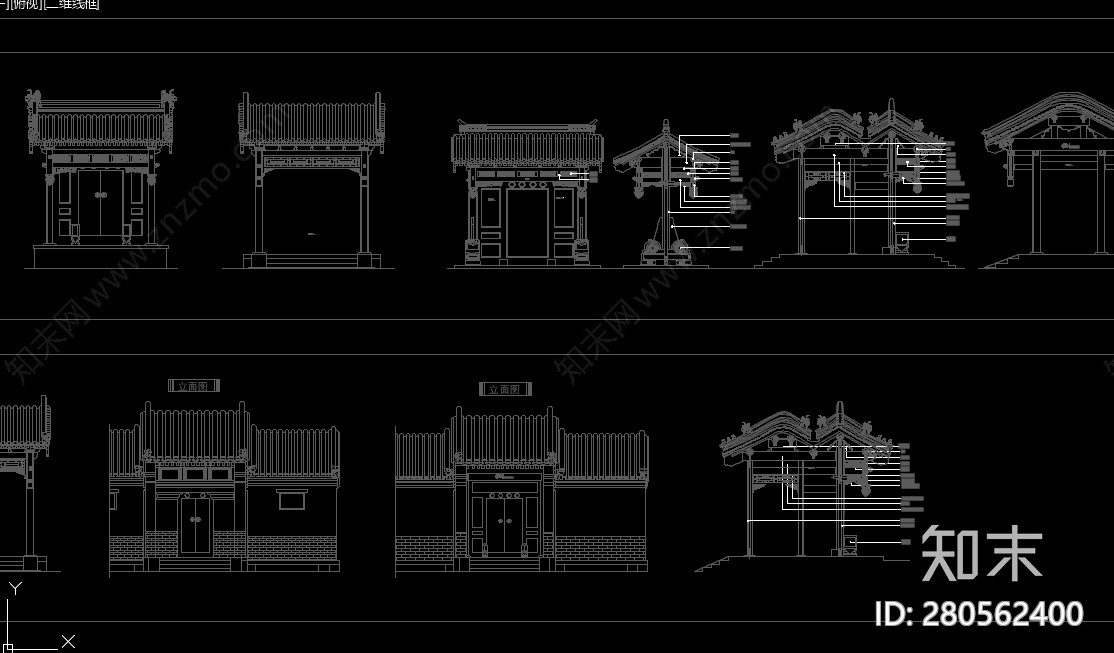 HSD琚宾-中国风CAD模块施工图下载【ID:280562400】