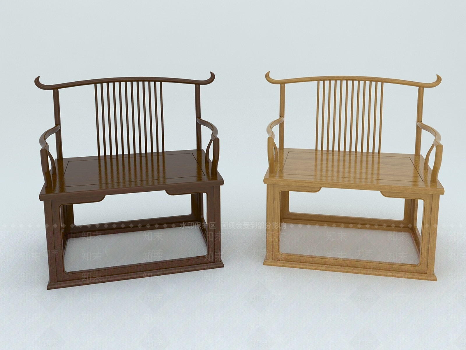 中式椅子3D模型下载【ID:280567420】