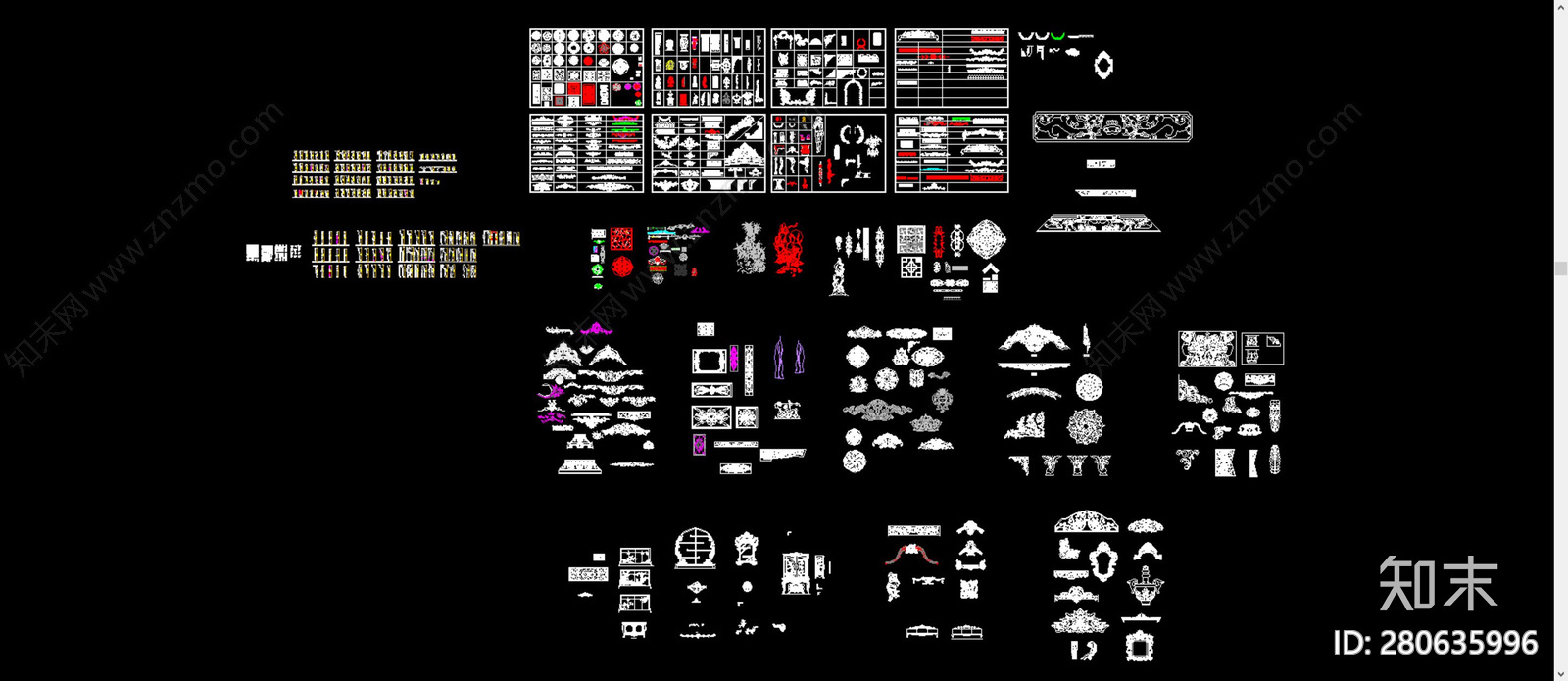 花纹图库施工图下载【ID:280635996】
