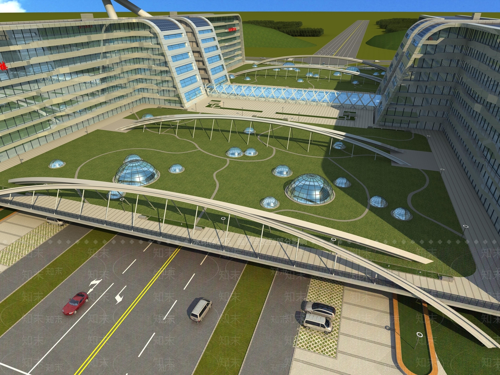 现代桥3D模型下载【ID:980730160】