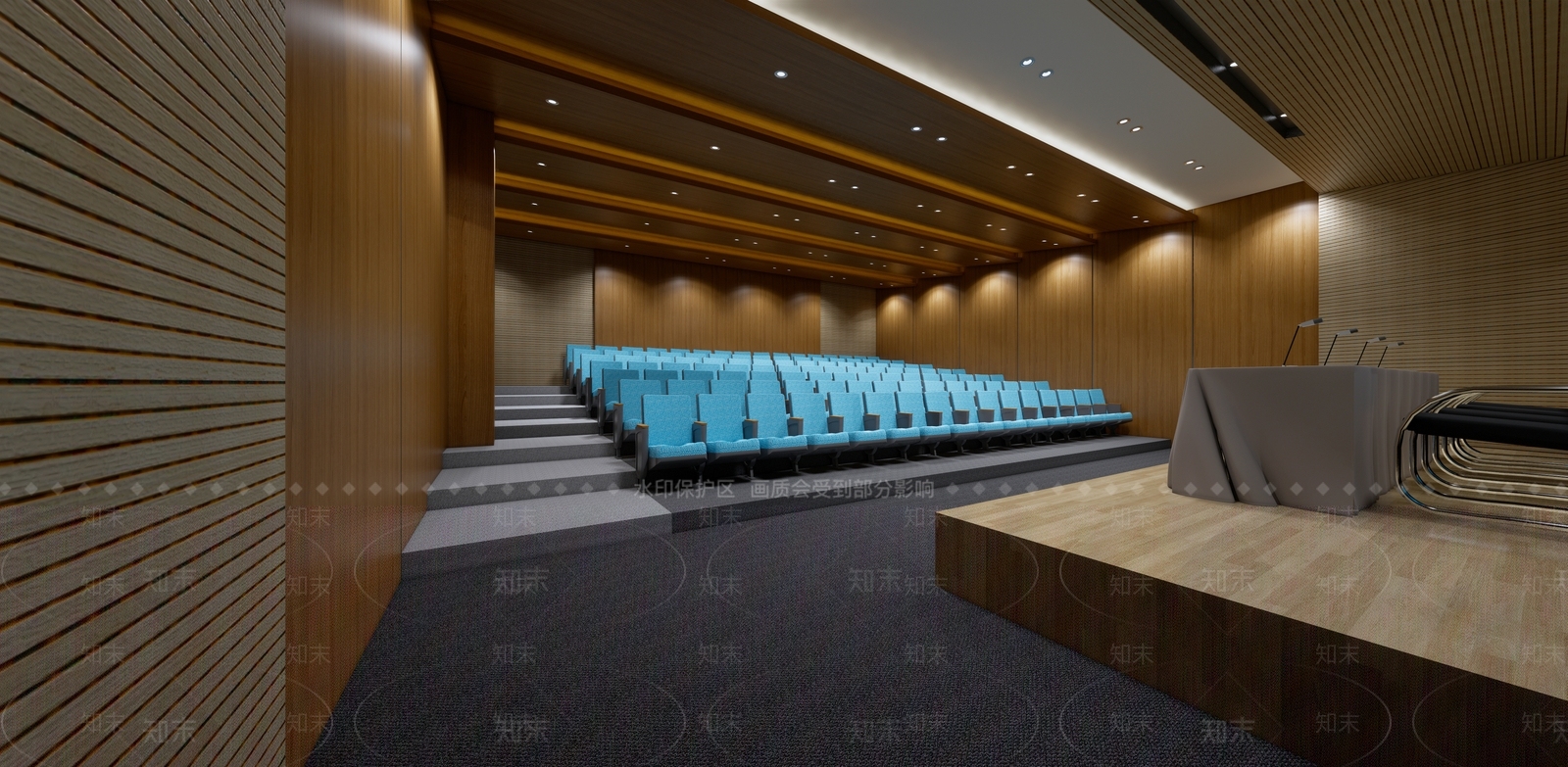 现代报告厅SU模型下载【ID:380746432】