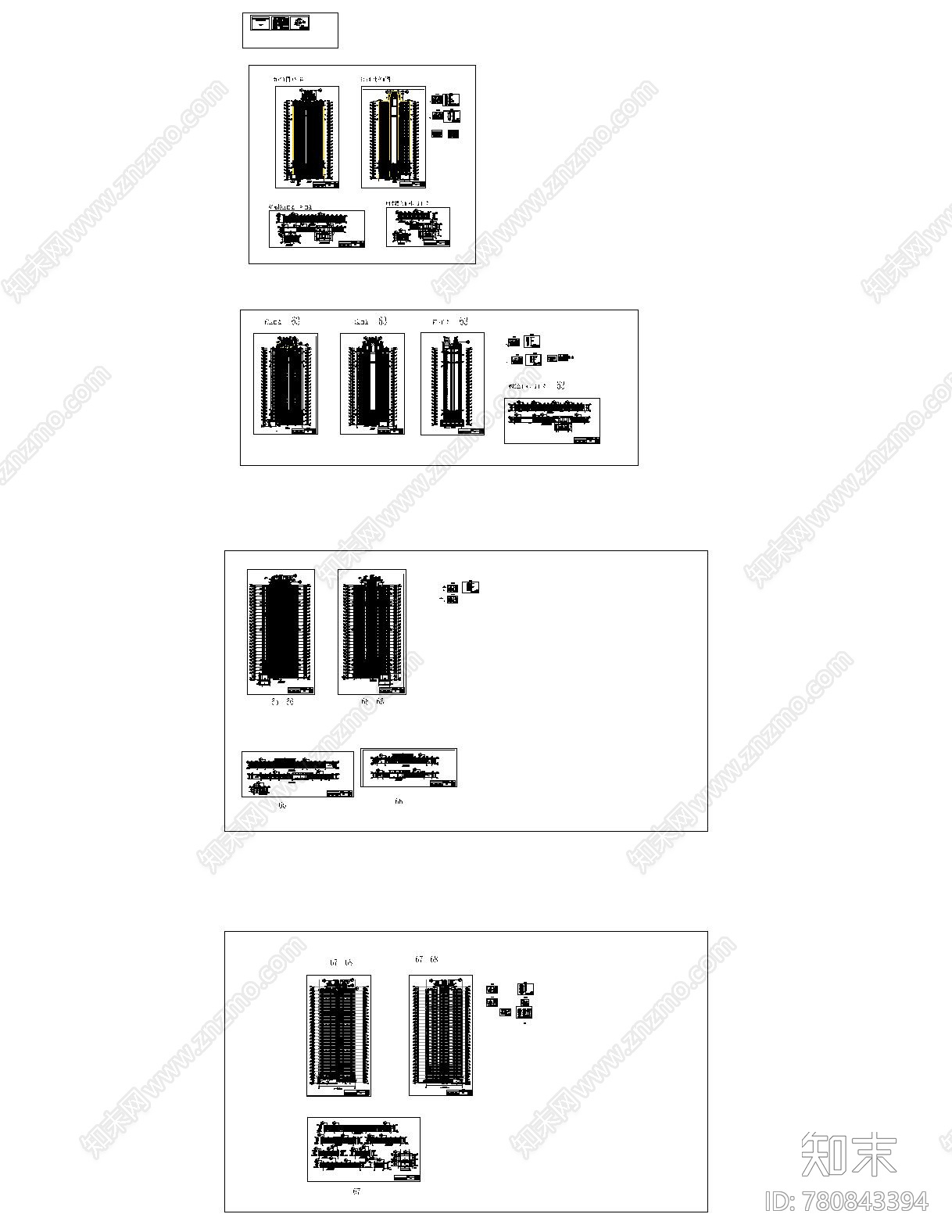 天津恒大外墙深化cad施工图下载【ID:780843394】