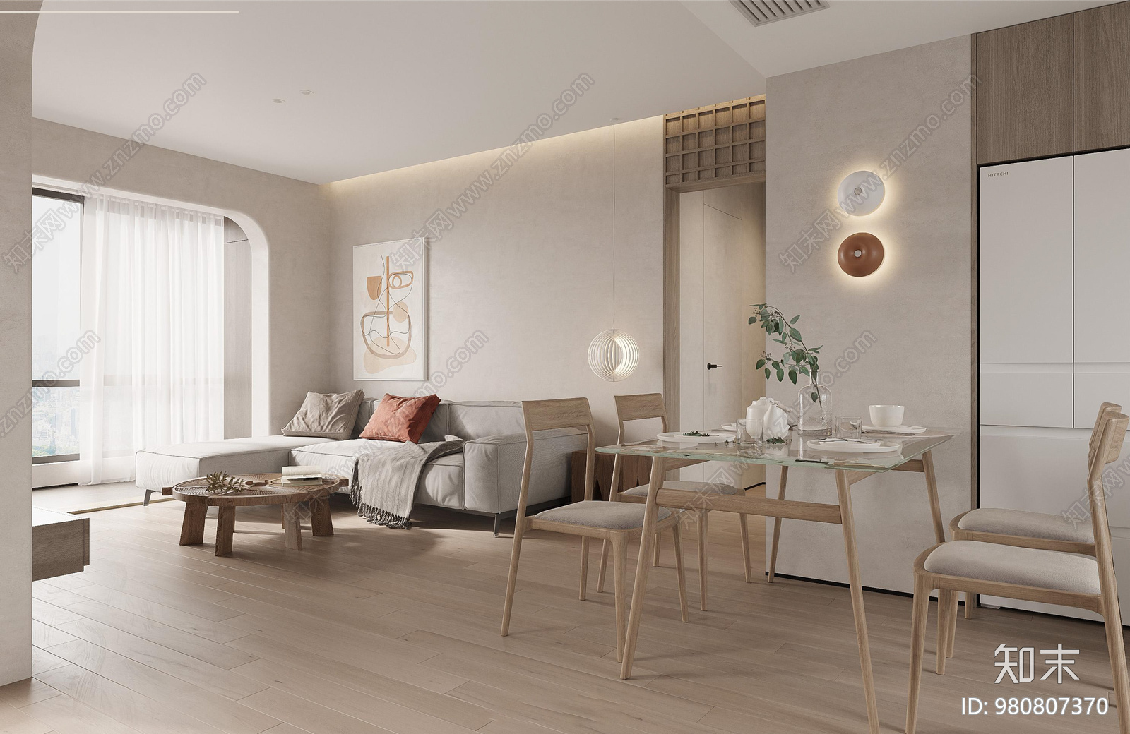 北欧大平层施工图下载【ID:980807370】