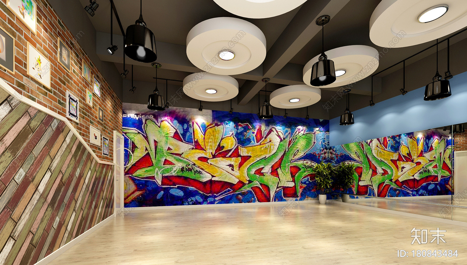 少儿艺术培训中心cad施工图下载【ID:180843484】