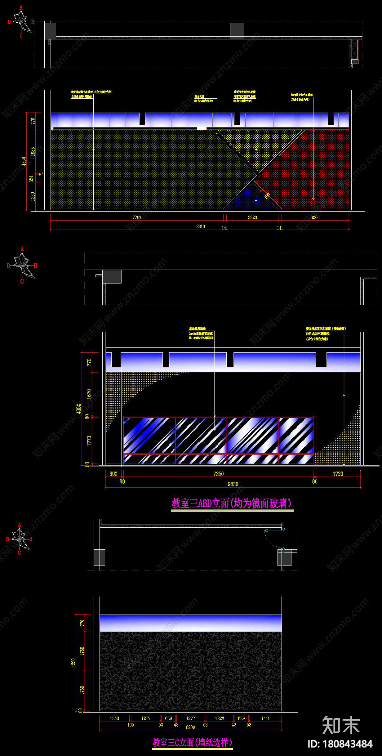 少儿艺术培训中心cad施工图下载【ID:180843484】
