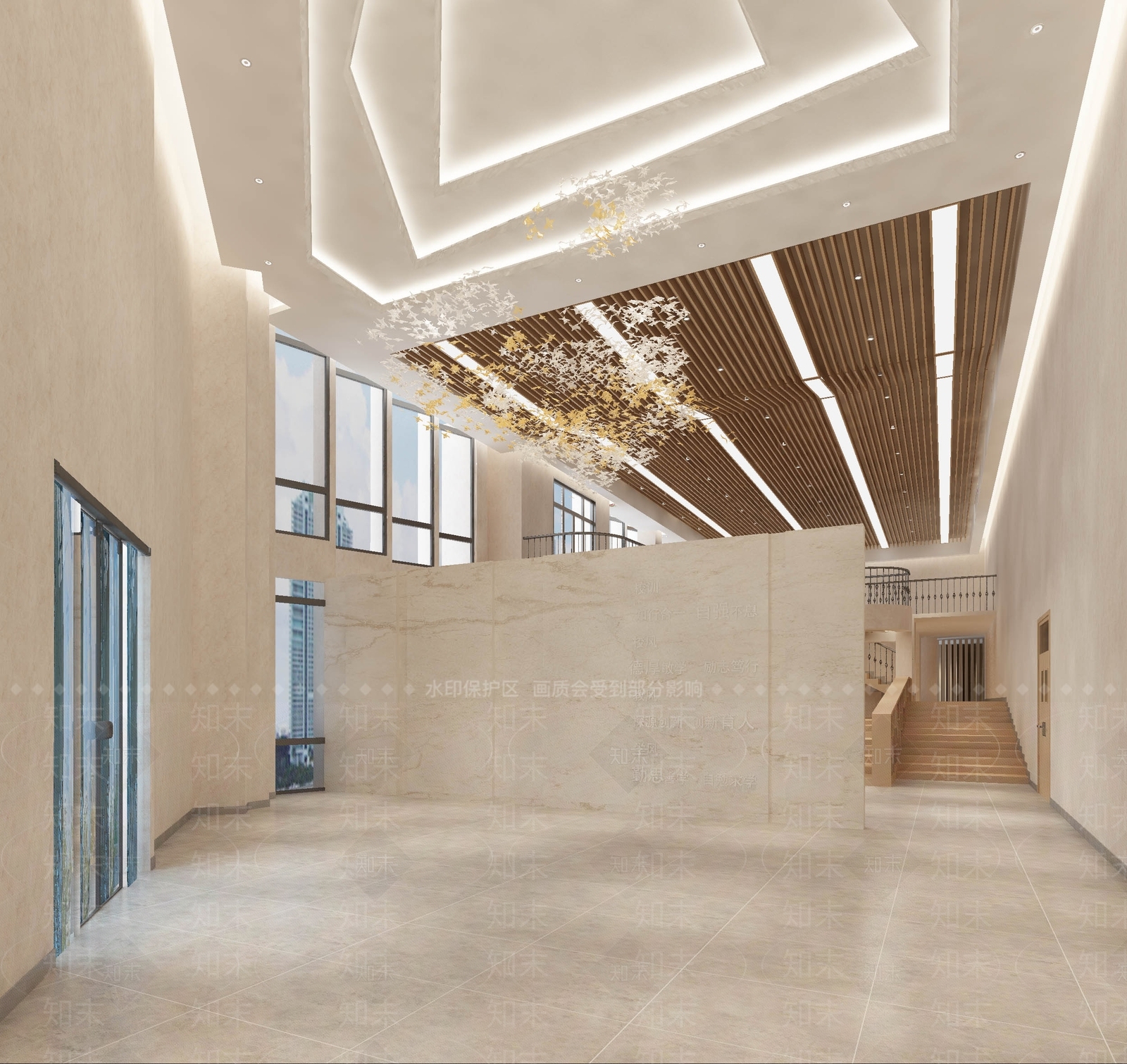 现代风格活动中心3D模型下载【ID:580855014】