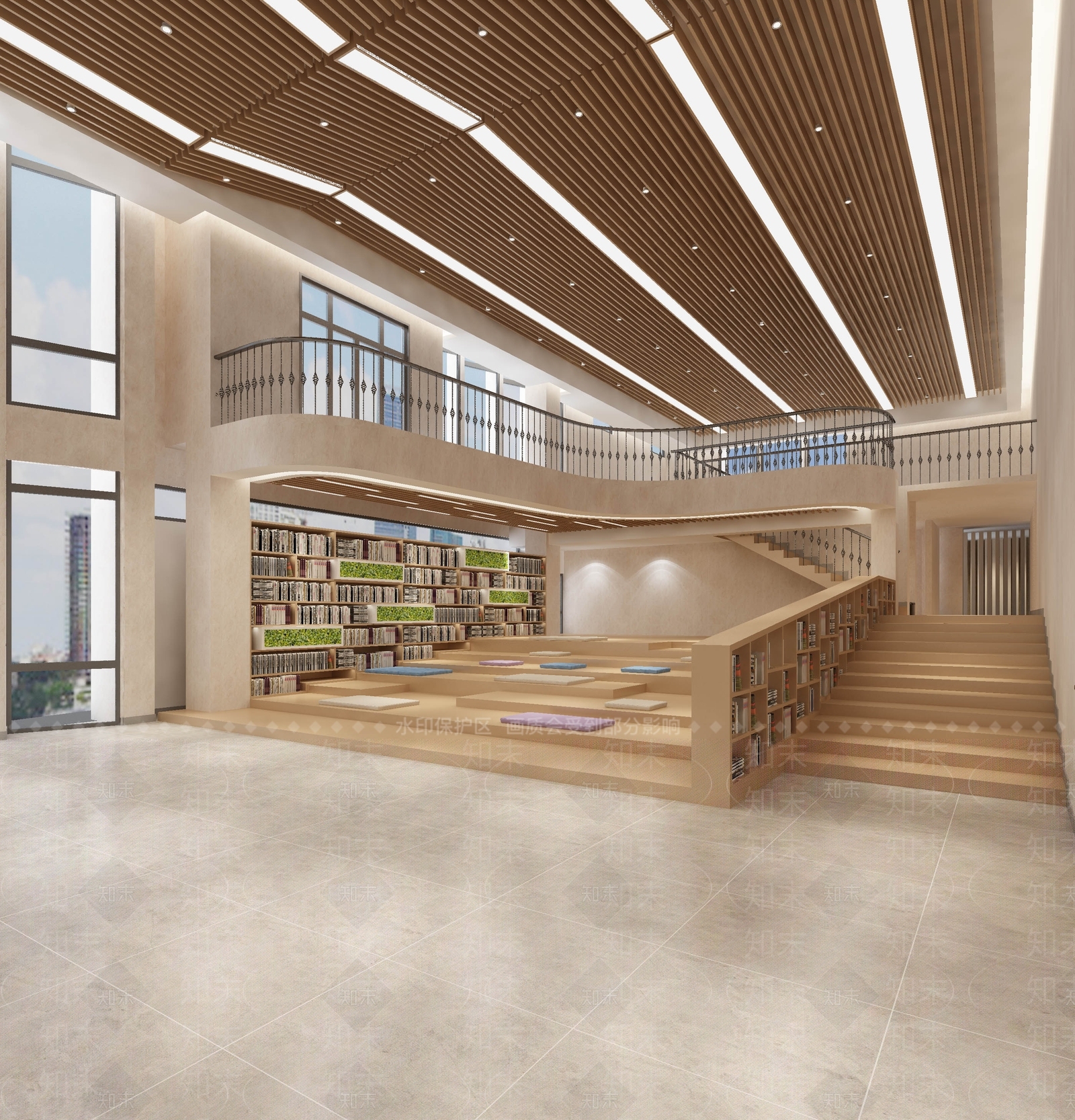 现代风格活动中心3D模型下载【ID:580855053】