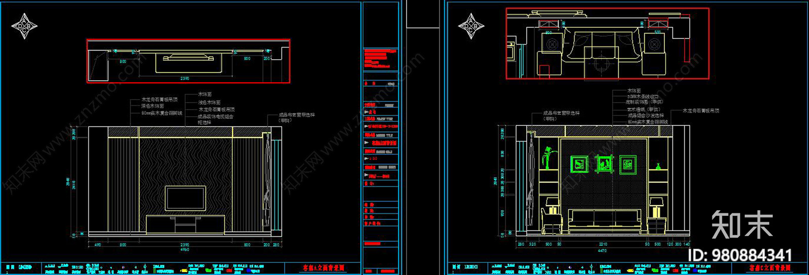 日式家居CAD施工图下载【ID:980884341】