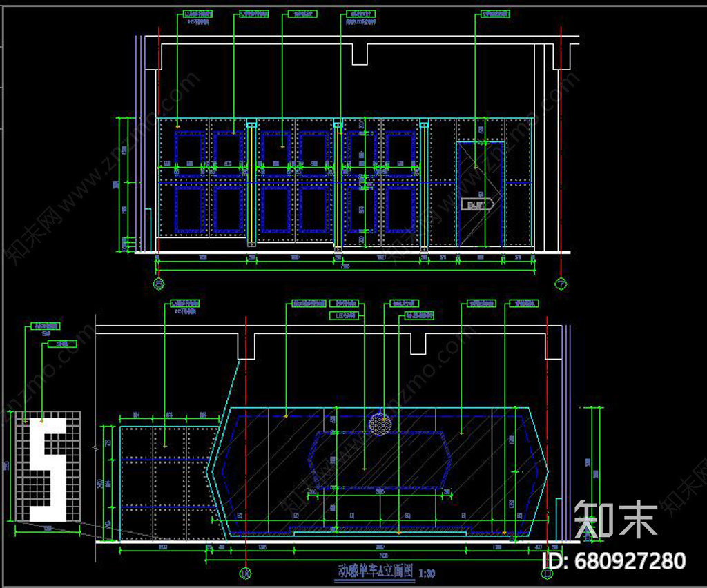 健身房cad施工图下载【ID:680927280】