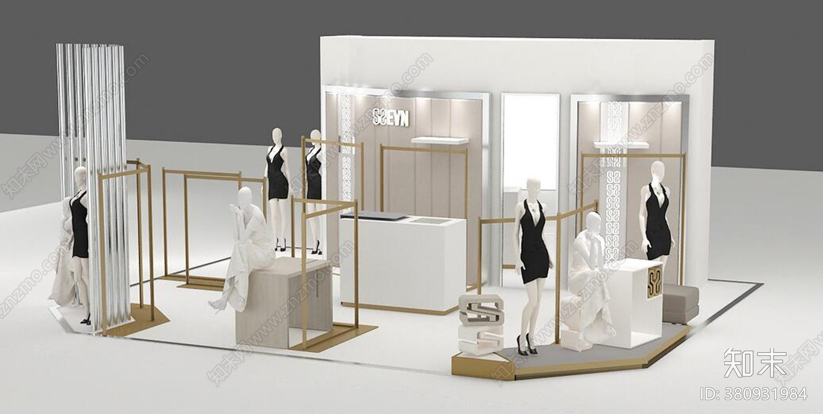服装店cad施工图下载【ID:380931984】