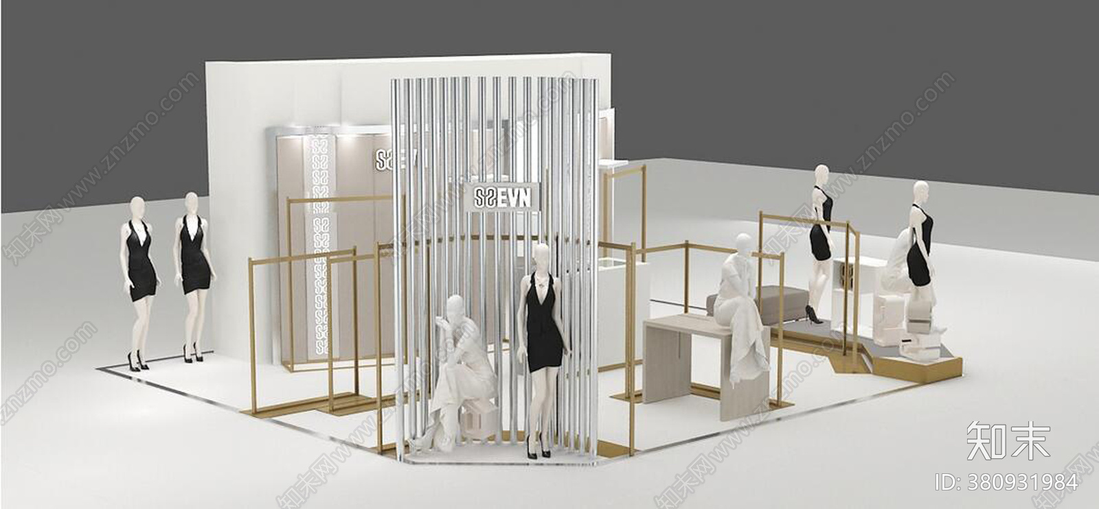 服装店cad施工图下载【ID:380931984】