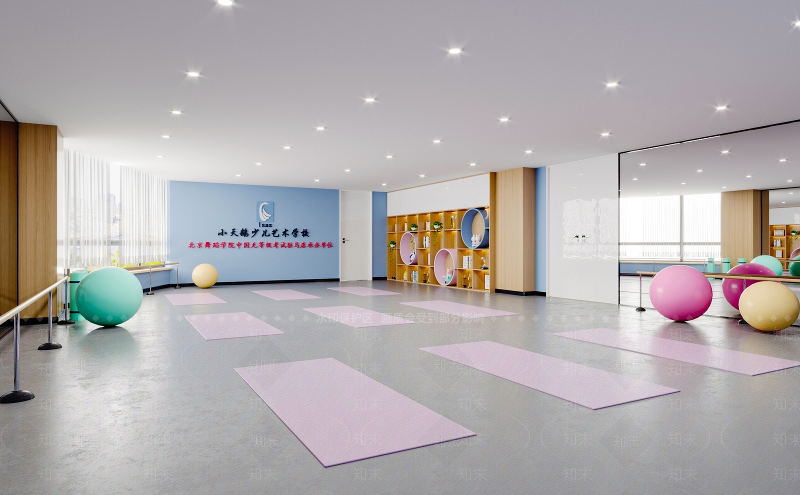 现代风格教室3D模型下载【ID:580939800】