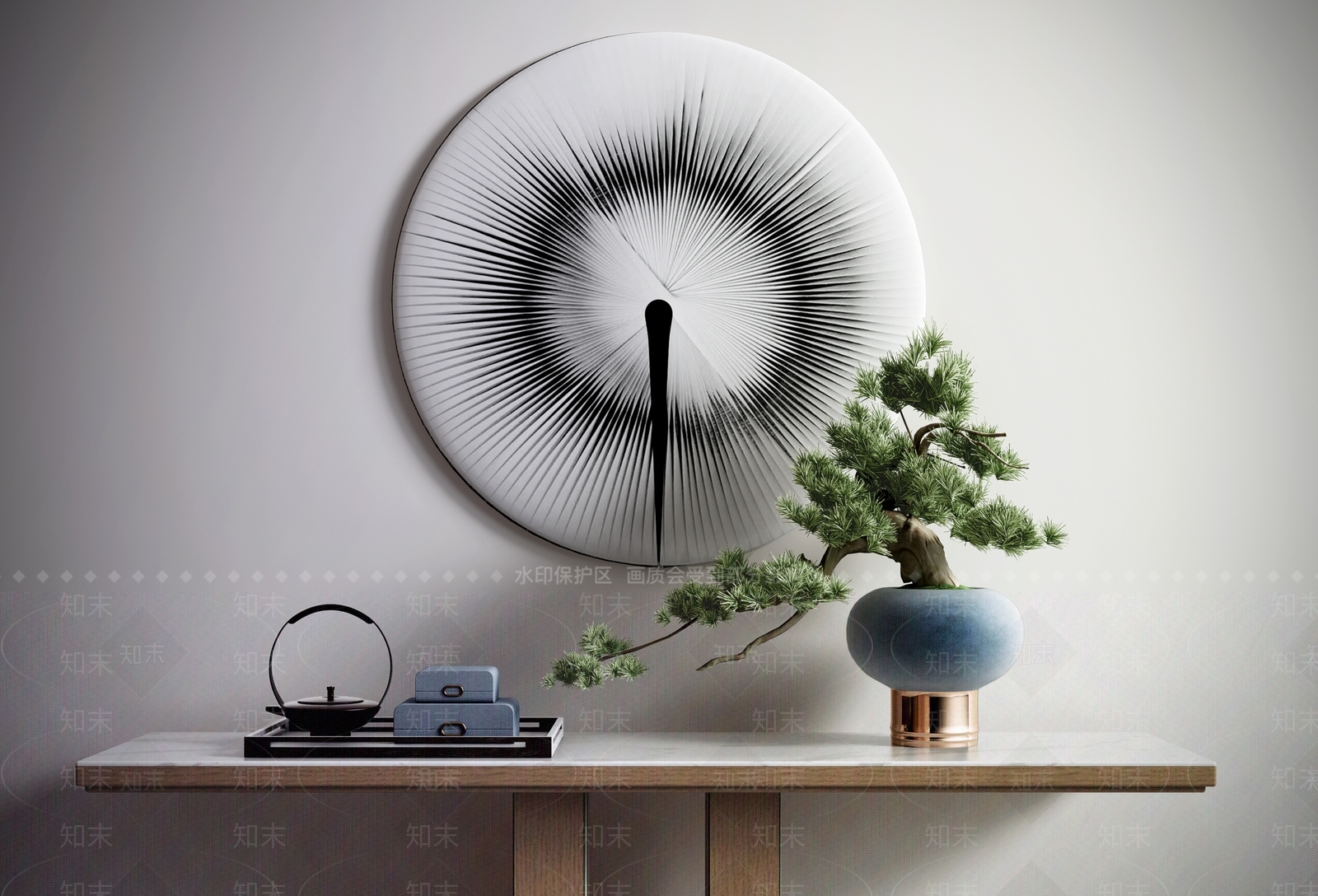 新中式盆景3D模型下载【ID:980958136】
