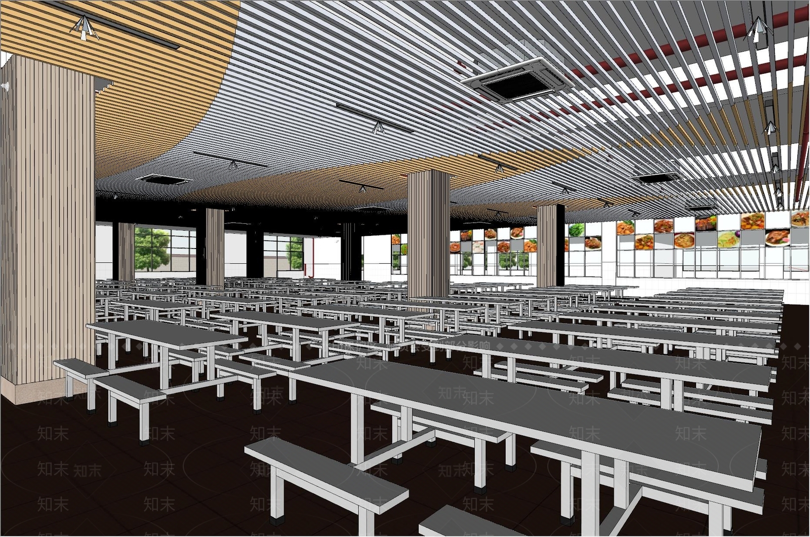 现代学校SU模型下载【ID:581216305】